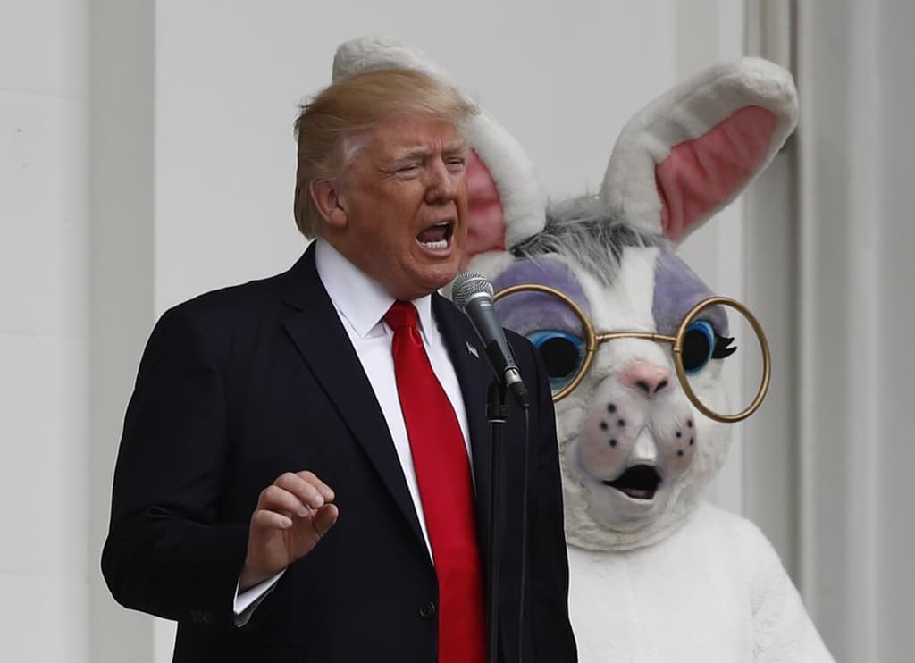 What will Trump say in April?